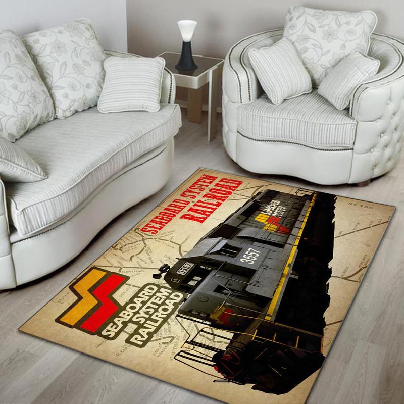 Seaboard System Railroad Rug 05230