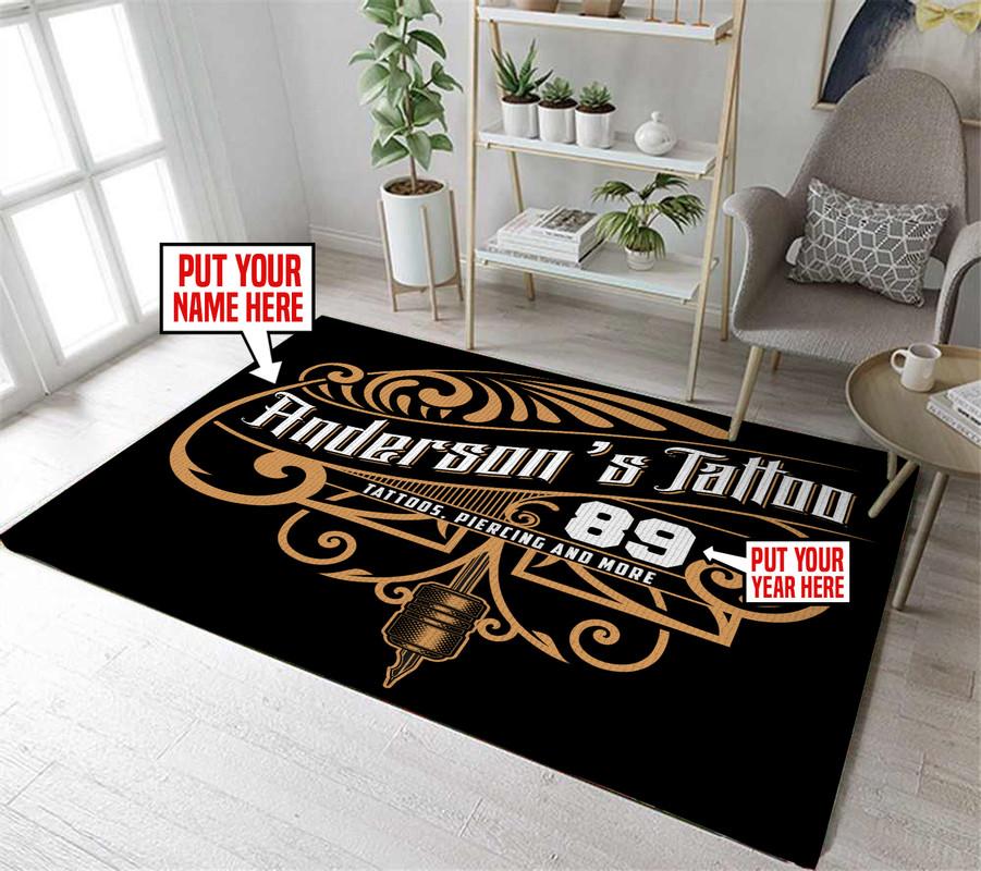 Personalized Tattoo Rug 06284