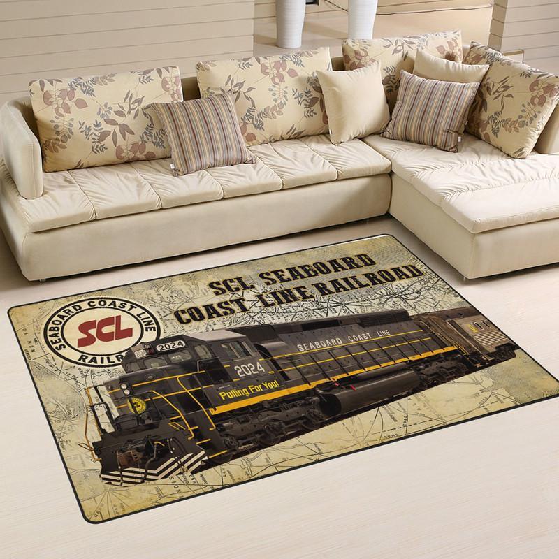 Scl Seaboard Coast Line Railroad Rug 05197