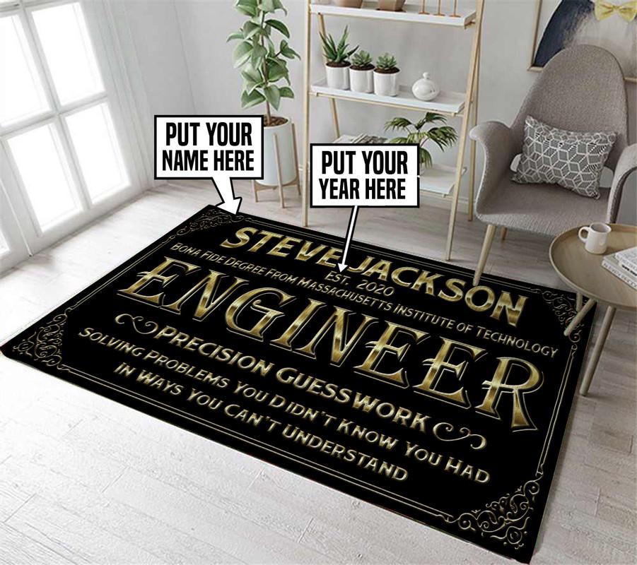 Personalized Engineer Rug 06416