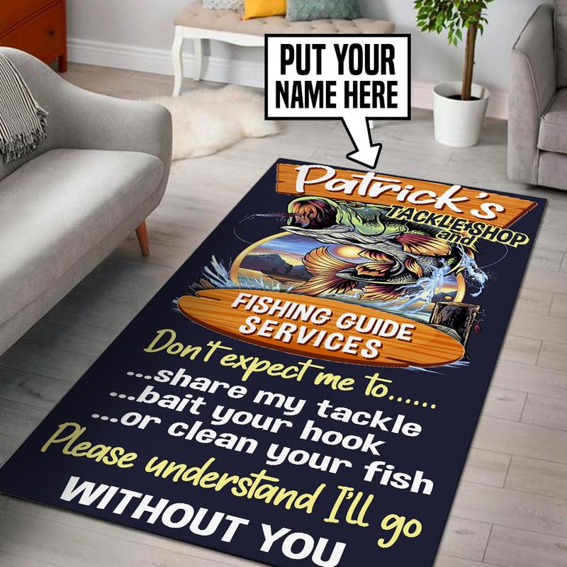 Personalized Fishing Rug 05526