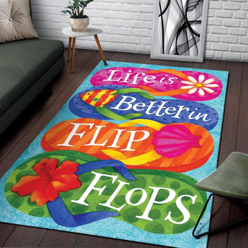 Life Is Better In Flip Flop Rug 06993