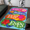 Life Is Better In Flip Flop Rug 06993