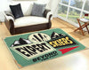 Expert Skiers Only Beyond This Point Rug 05931