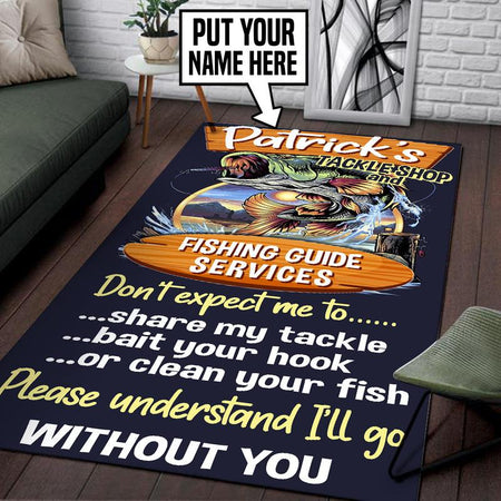 Personalized Fishing Rug 05526
