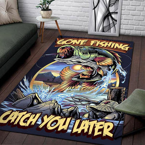 Gone Fishing Catch You Later Rug 06584