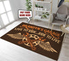 Personalized Garage Live To Ride Ride To Live Rug 06611
