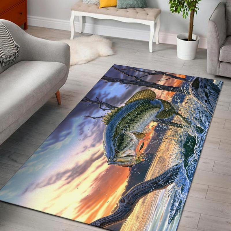 Largemouth Rug Largemouth Bass 03827