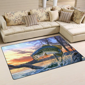 Largemouth Rug Largemouth Bass 03827