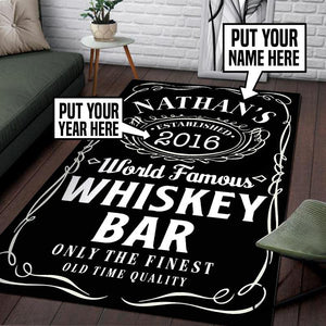 Personalized Whisky Bar Rug 05493