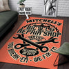 Personalized Bicycle Repair Shop Rug 06307