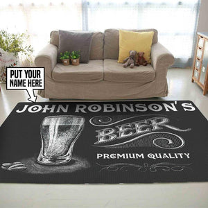 Personalized Premium Beer Rug 06884