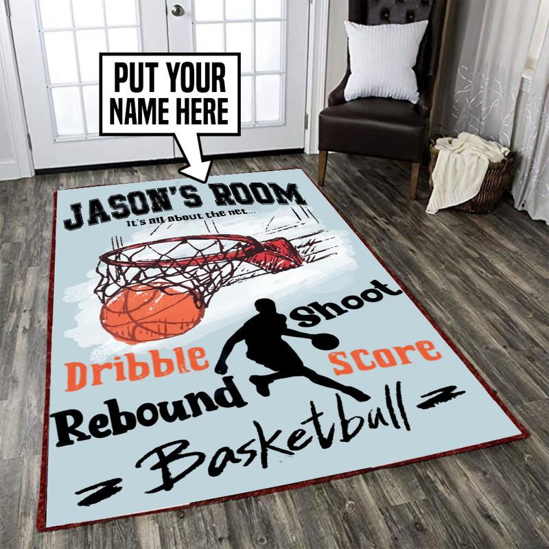 Personalized Basketball Rug 05490