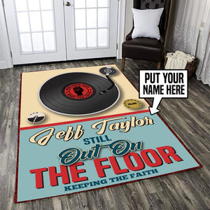 Personalized Vinyl Record Rug 05583