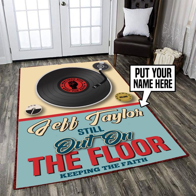 Personalized Vinyl Record Rug 05583