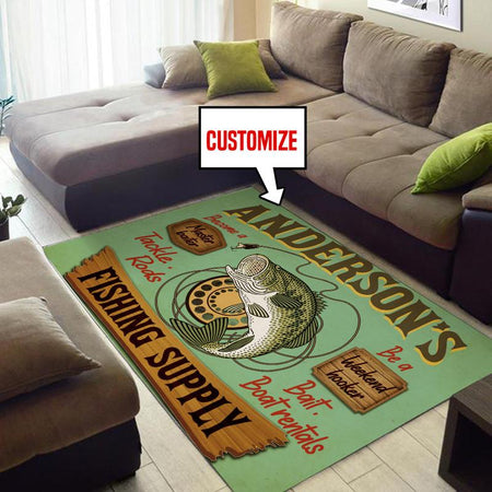 Personalized Fishing Rug 05397