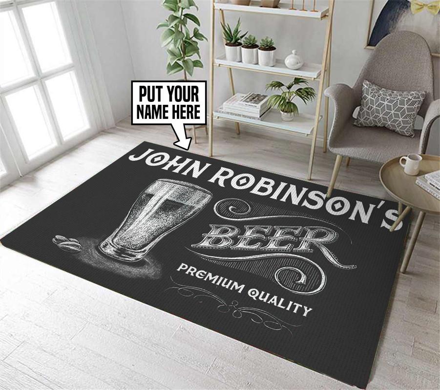 Personalized Premium Beer Rug 06884