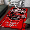 Personalized Dad's Garage Rug 05944
