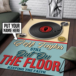 Personalized Vinyl Record Rug 05583