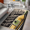 Personalized Backyard Bar Rug 05577