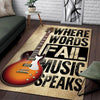 Where Words Fail Music Speaks Rug 05868