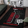 Personalized Wine House Rug 06458