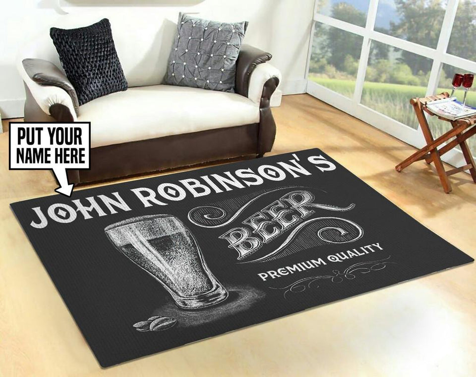 Personalized Premium Beer Rug 06884