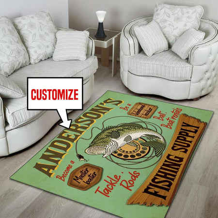 Personalized Fishing Rug 05397