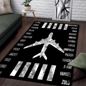 Airplane Airline Speak Rug 06841