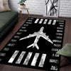 Airplane Airline Speak Rug 06841