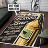 Personalized Backyard Bar Rug 05577