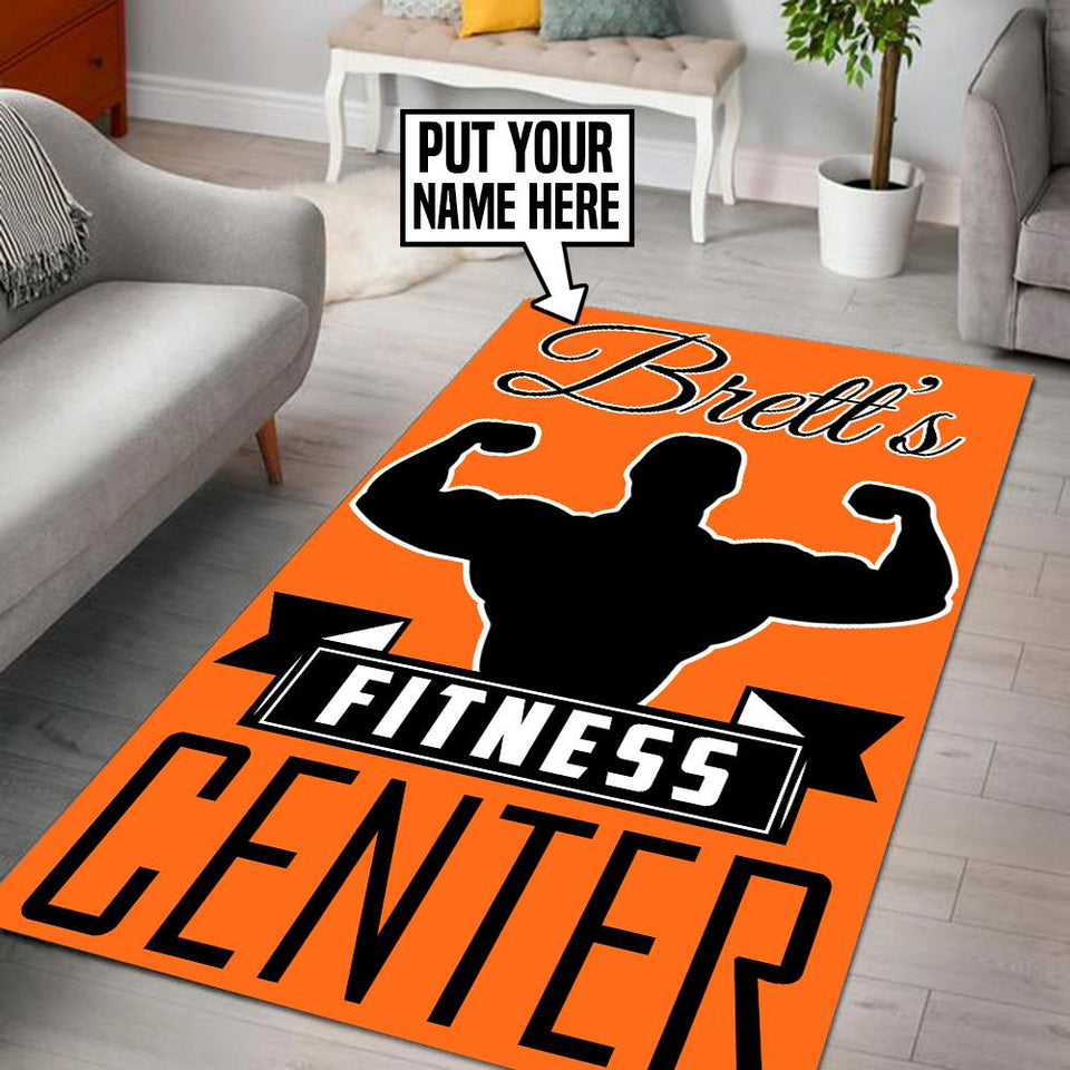 Personalized Fitness Center Rug 06470