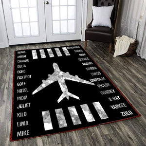 Airplane Airline Speak Rug 06841