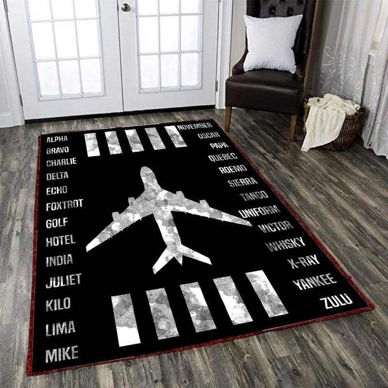 Airplane Airline Speak Rug 06841