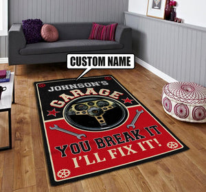 Personalized Garage Rug 07147