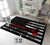 Personalized Firefighter Rug 06133