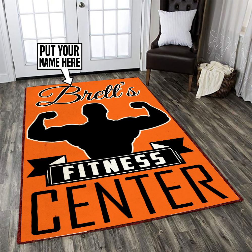 Personalized Fitness Center Rug 06470
