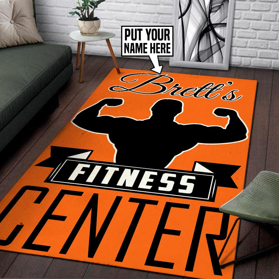 Personalized Fitness Center Rug 06470