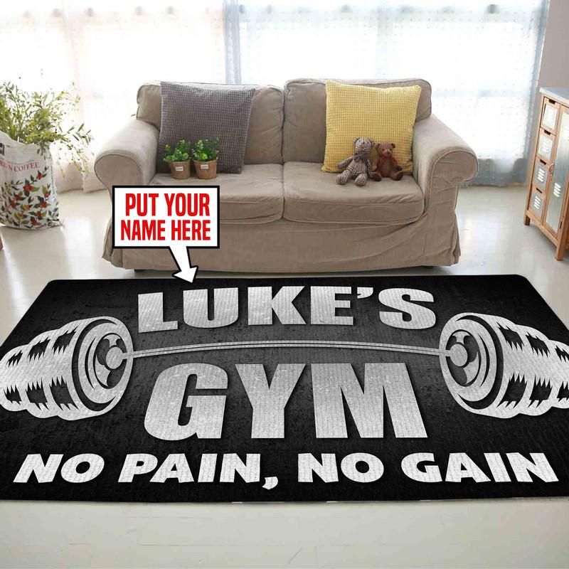 Personalized Gym Room Rug 06446