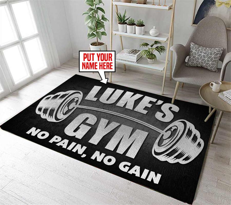 Personalized Gym Room Rug 06446