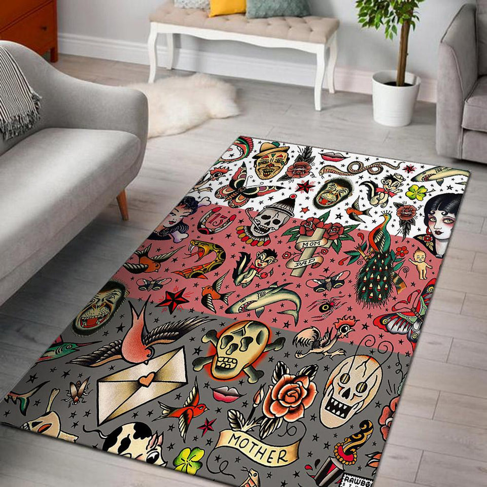 Skull Rug 06467