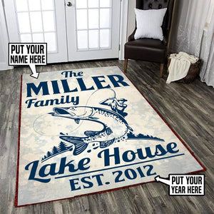 Personalized Lake House Rug 06384