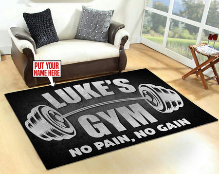 Personalized Gym Room Rug 06446