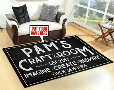 Personalized Craft Room Rug 05726
