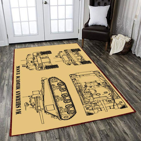 Sherman Rug M4 Sheman Tank 04887