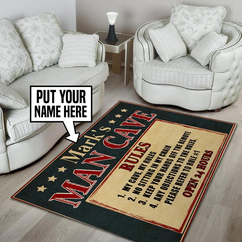 Personalized Man Cave Rug 05444