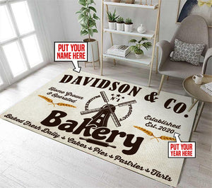 Personalized Bakery Rug 06481