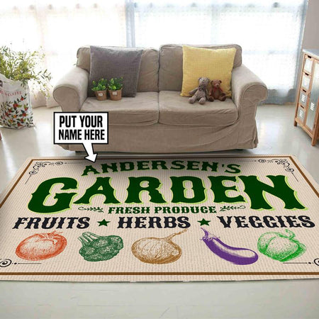 Personalized Garden Rug 06417