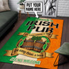 Personalized Irish Pub Rug 06776