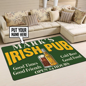 Personalized Irish Pub Rug 05437